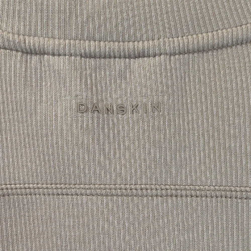Danskin Skuba Rib Relaxed Long Sleeve Taupe Sweatshirt , Size L